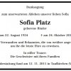 Binder Sofia 1934-2011 Todesanzeige